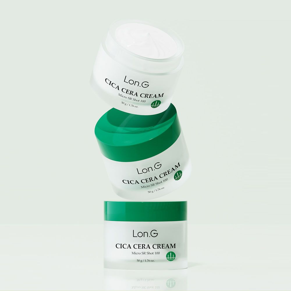 Lon.G Cica Cera Cream Micro SR Shot 100 50g Spicule Reedle Barrier Hydrating Cream _ Made in Korea